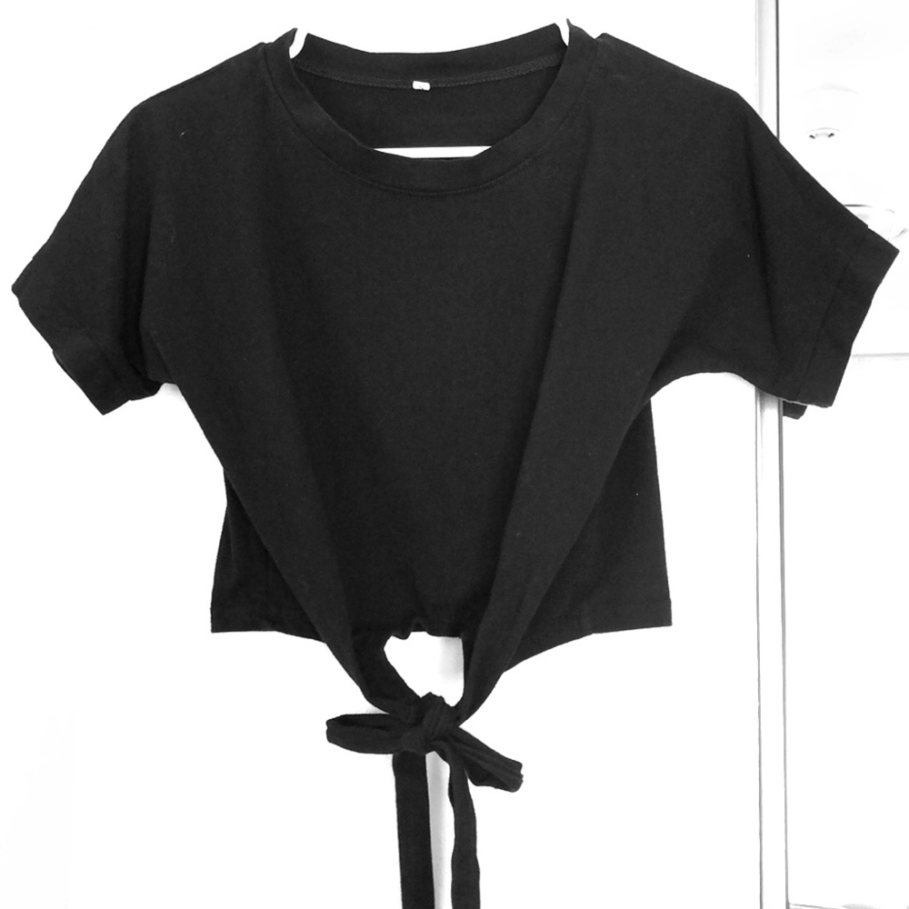 Black tie t-shirt